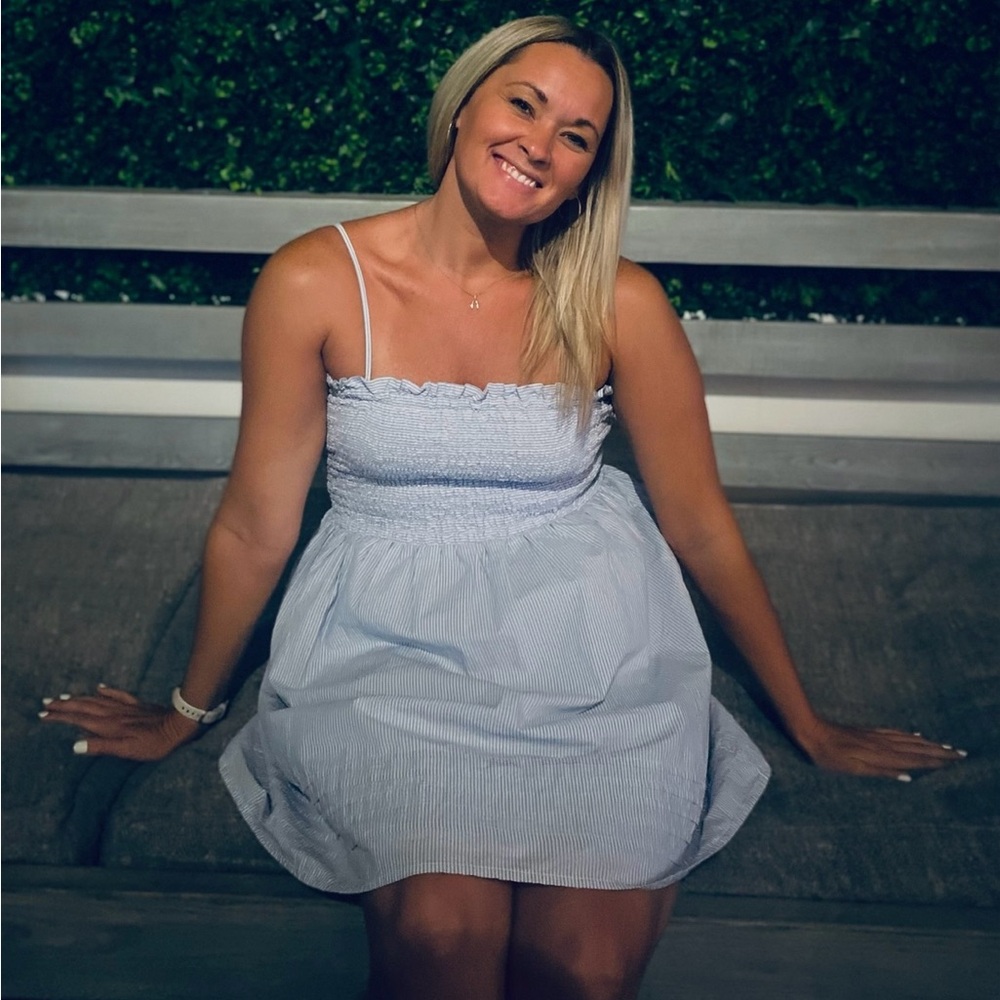 Blue Striped Sundress